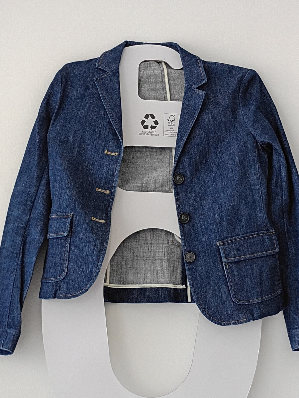 Theory Women Blazer Dark Blue Denim Jeans Size 8